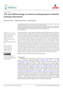 The Use of BDA Strategy in Extensive Reading Improves Students ...